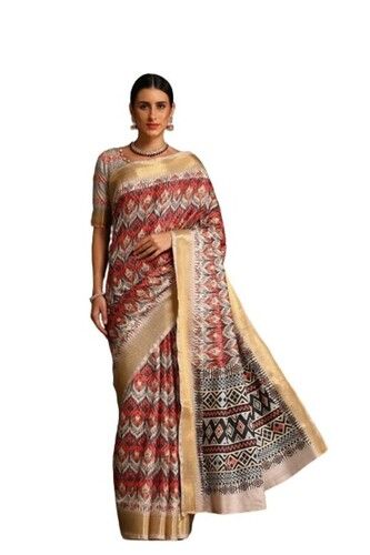 Party Wear Ikkat Print Saree