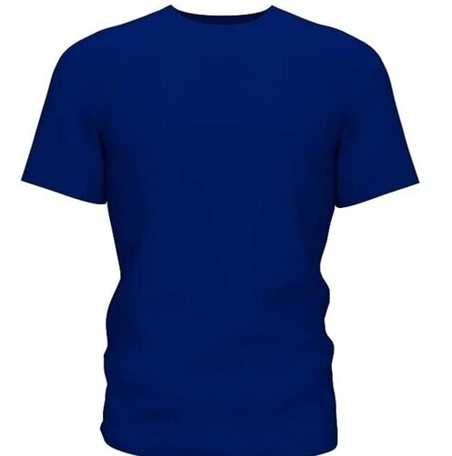 Dri-Fit Men''s Half Sleeve T-Shirt - Polyester, Solid Blue Color, Round Neck, Regular Fit, Machine Washable, Suitable for All Sports, Available in All Sizes