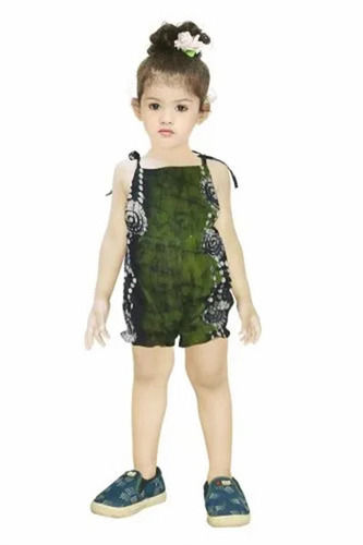 Green Baby Romper