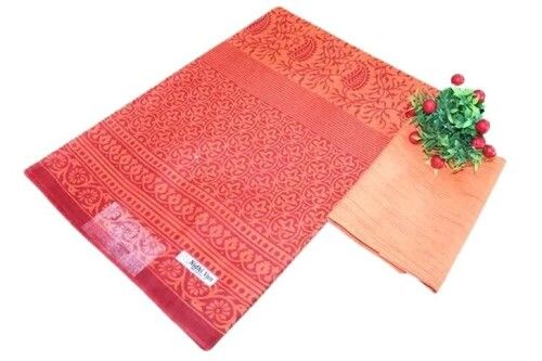 Mul Mul Hand Printed Sarees