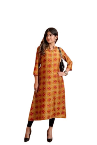 Printed Muslin Silk Kurtis