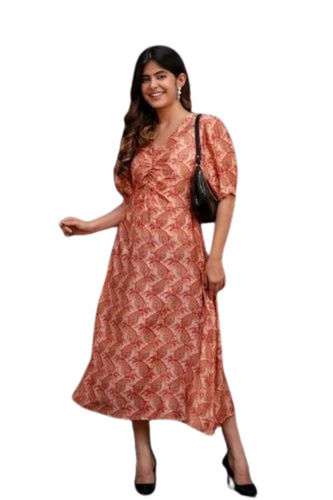 Printed Muslin Women Dress