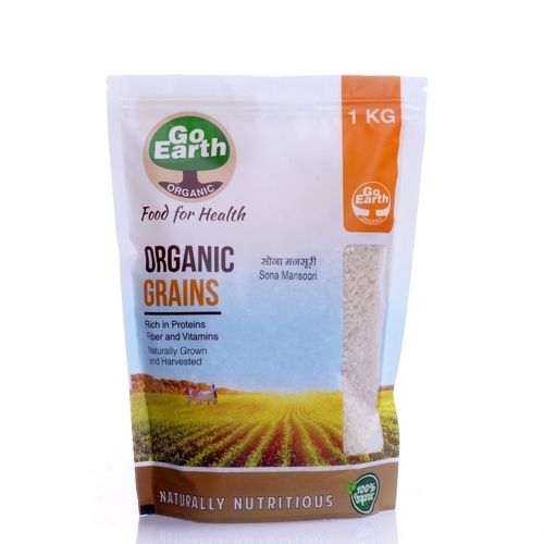 GO EARTH ORGANIC Indian Origin Organic Sona Masoori Rice 1 kg