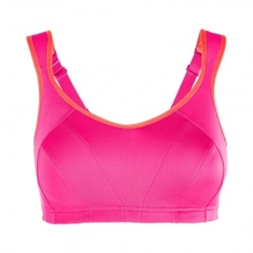 Pink Ladies Sports Bra - Standard Size, Full Coverage, Thick Strap | Lightweight, Breathable, Skin-Friendly, Washable, Soft and Comfortable