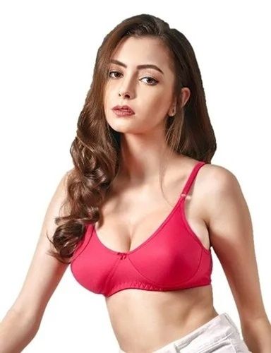 Daily Wear Skin-Friendly Regular Fit Hosiery Plain 3/4th Coverage Non Wired Ladies Seamless Bra