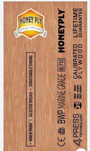 Brown Color Rectangular Shape 18 mm Honeyply Plywood