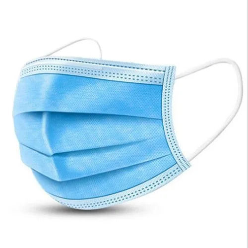 3 Ply Disposable Blue Non Woven Surgical Face Mask