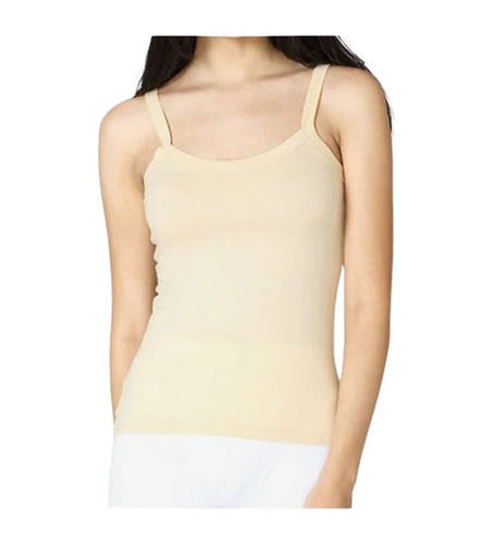 Daily Wear Skin-Friendly Regular Fit Sleeveless Plain Breathable Cotton Ladies Camisoles Top