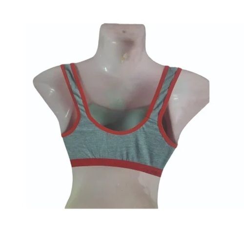 Gray Ladies Sports Bra