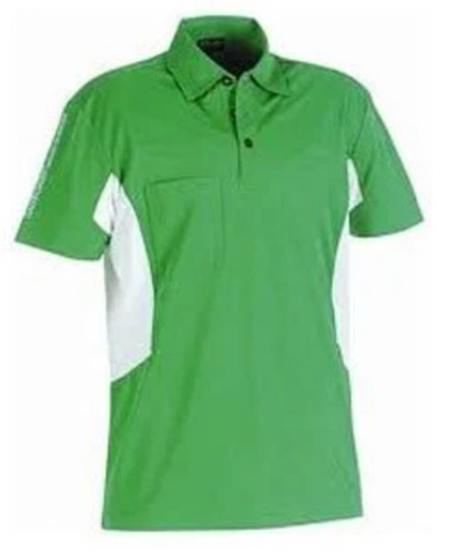 Multi Color Plain Pattern Short Sleeves Mens Polo Neck T Shirts
