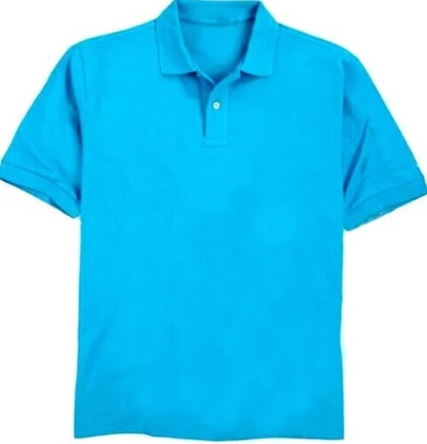 Polyester Material Plain Pattern Short Sleeves Mens Polo T Shirts