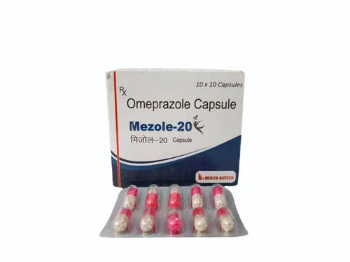 Omeprazole Capsules, Packaging Size 10x10 Capsules
