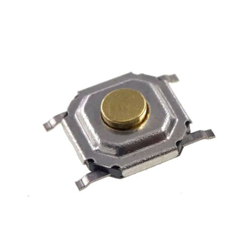 Silver Color Mild Steel Material Smd Tactile Switch Push Button