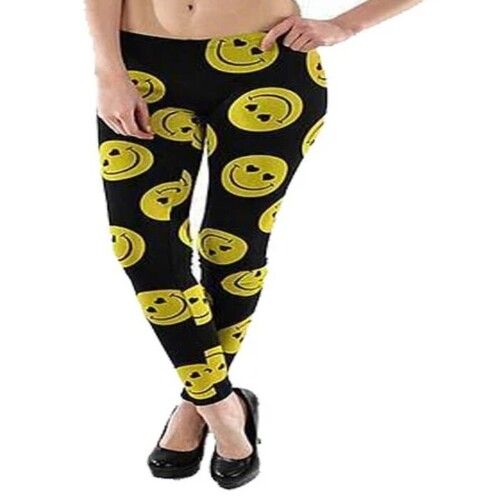 Multi Color Slim Fit Womens Printed Leggings For Casual Wear