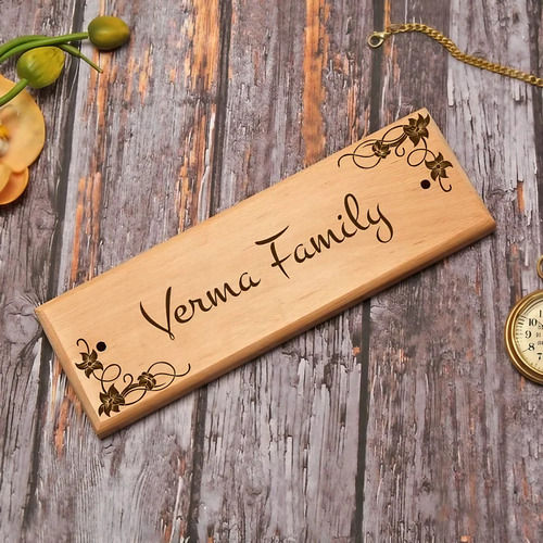 Wooden Name Plate