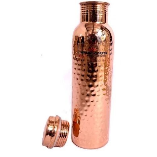 1000ml Hammered Handmade Copper Water Bottle