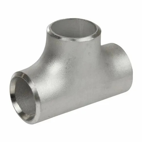 304 Stainless Steel Equal Tee - 304 Grade Corrosion Resistant Durable and High Strength | Round Shape Silver Color Rust Free