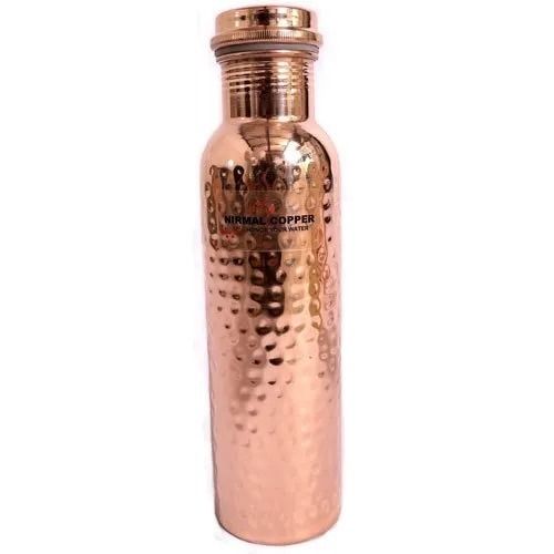 750 Ml Hammered Handmade Copper Water Bottle