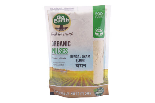 Organic Besan Gram Flour 500 Grams By GO EARTH ORGANIC