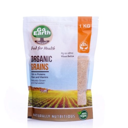 Organic Wheat Dalia 1 Kg Broken Wheat By GO EARTH ORGANIC