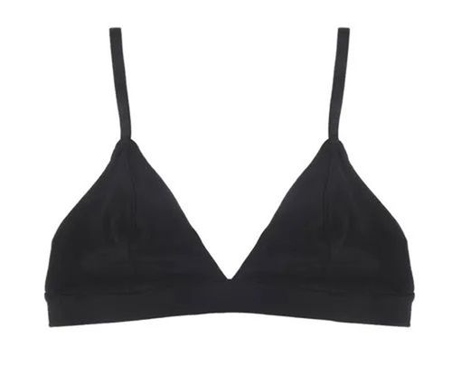 Black Cotton Bra