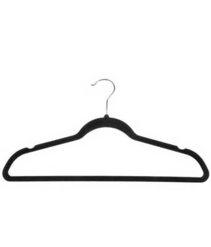 Black Color Plastic Clothes Hanger For Cloth Hanging