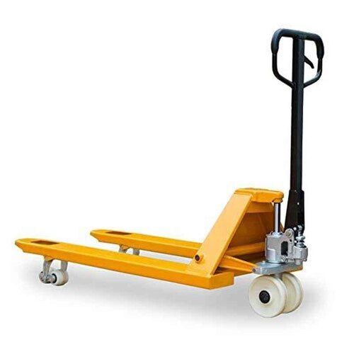 Yellow Color Mild Steel Material Hand Pallet Truck