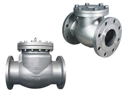 Industrial Swing Check Valve - Durable Silver Rust-free Design | High Strength For Industrial Water Applications