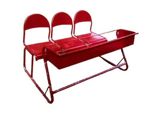 Mild Steel Frame Three Seater School Bench