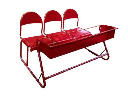 Ms Three Seater School Bench - Color: Red