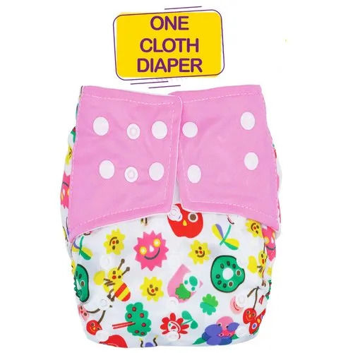 Multi-Color Fabric Washable Baby Diaper