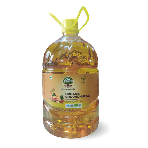 GO EARTH ORGANIC Indian Organic Groundnut Oil 5 ltr