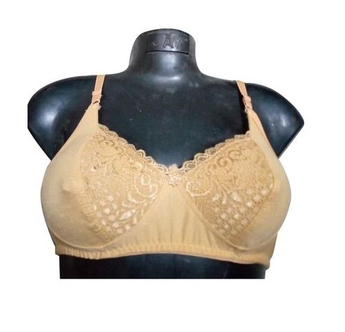 Daily Wear Skin-Friendly Regular Fit Hosiery Plain 3/4th Coverage Non-Padded Ladies Bra