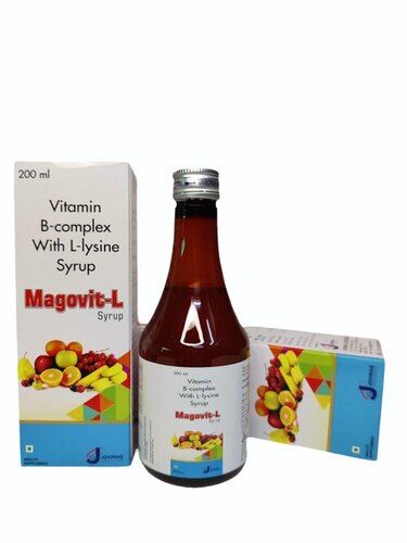 Magovit-L Vitamin B-Complex With L-Lysine Syrup 200ml Pack