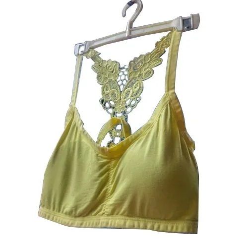 Yellow Ladies Sports Bra