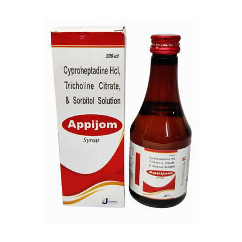 Appijom Cyproheptadine Tricholine In Sorbitol Base 200ml Pack