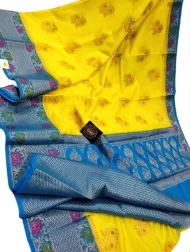 Dry Clean Banarasi Designer Saree - Totally Hygienic, No Color Fade | Various Colors, Ideal for Party Wear, All Seasons