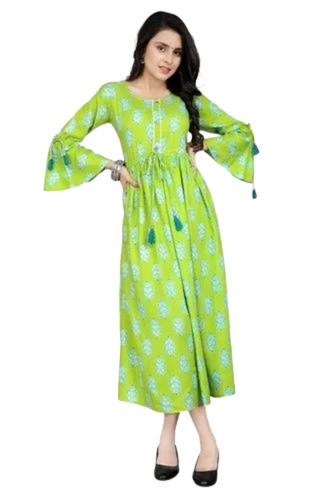 Green Printed Kurti