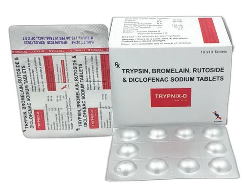 Trypsin Bromelain Rutoside Diclofenac Tablets