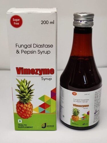 Vimozyme Fungal Diastase Pepsin Syrup 200ml Pack