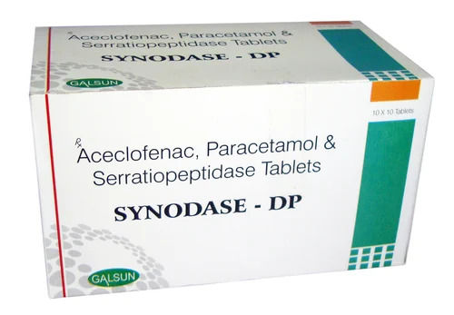 Aceclofenac Paracetamol Serratiopeptidase Tablets