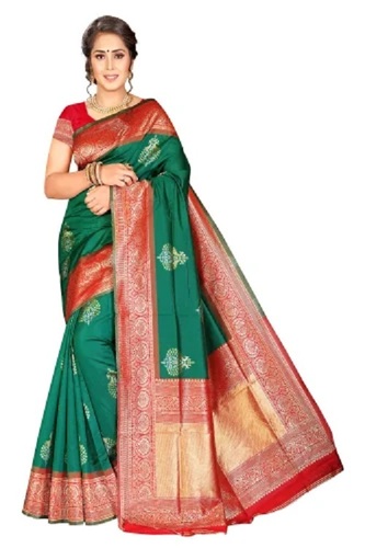 Banarasi Silk Saree - Printed Design, Party Wear | Wrinkle Free, No Color Fade, True Value for Money