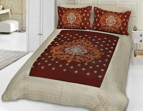 Cotton Jaipuri Printed Double Bed Sheet