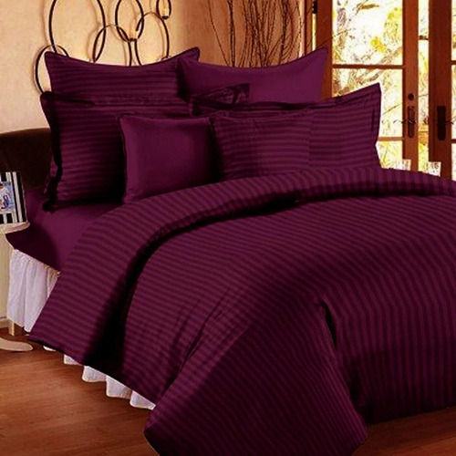 Easy To Clean Cotton Satin Plain Double Bed Sheet