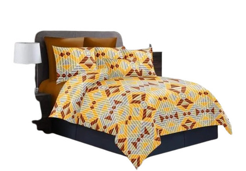 Eco Friendly Printed Cotton Double Bed Sheets Set