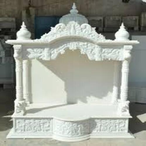 Polished White Marble Stone Temple