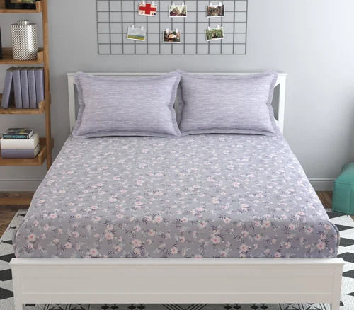 Printed Cotton Double Bed Sheets