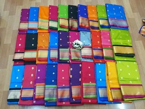 Shrink resistance Silk Gadwal saree for Wedding wear