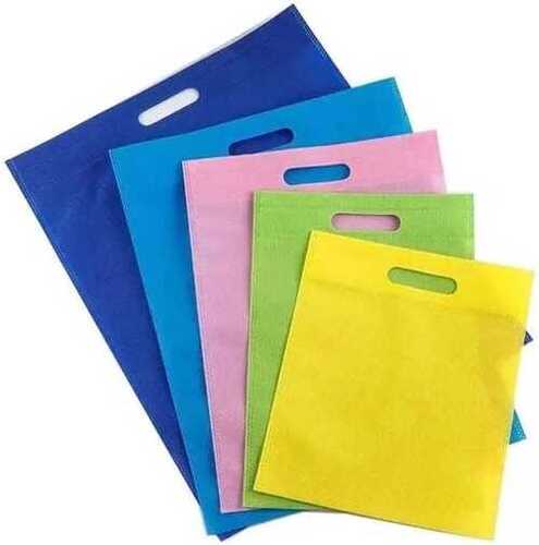 Multi Color Plain Pattern D Cut Bags Non Woven Shopping Bag