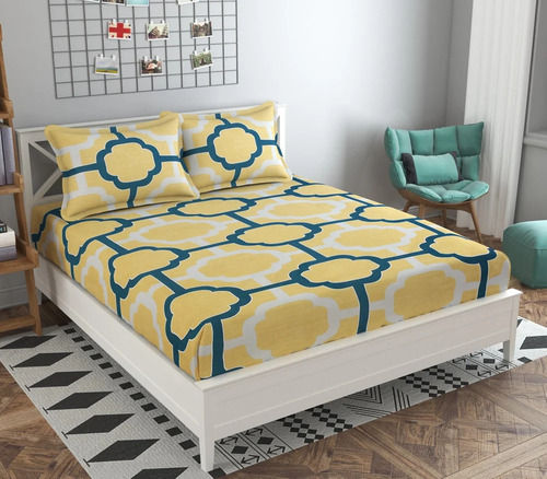 Fitted King Size Printed Bed Sheet